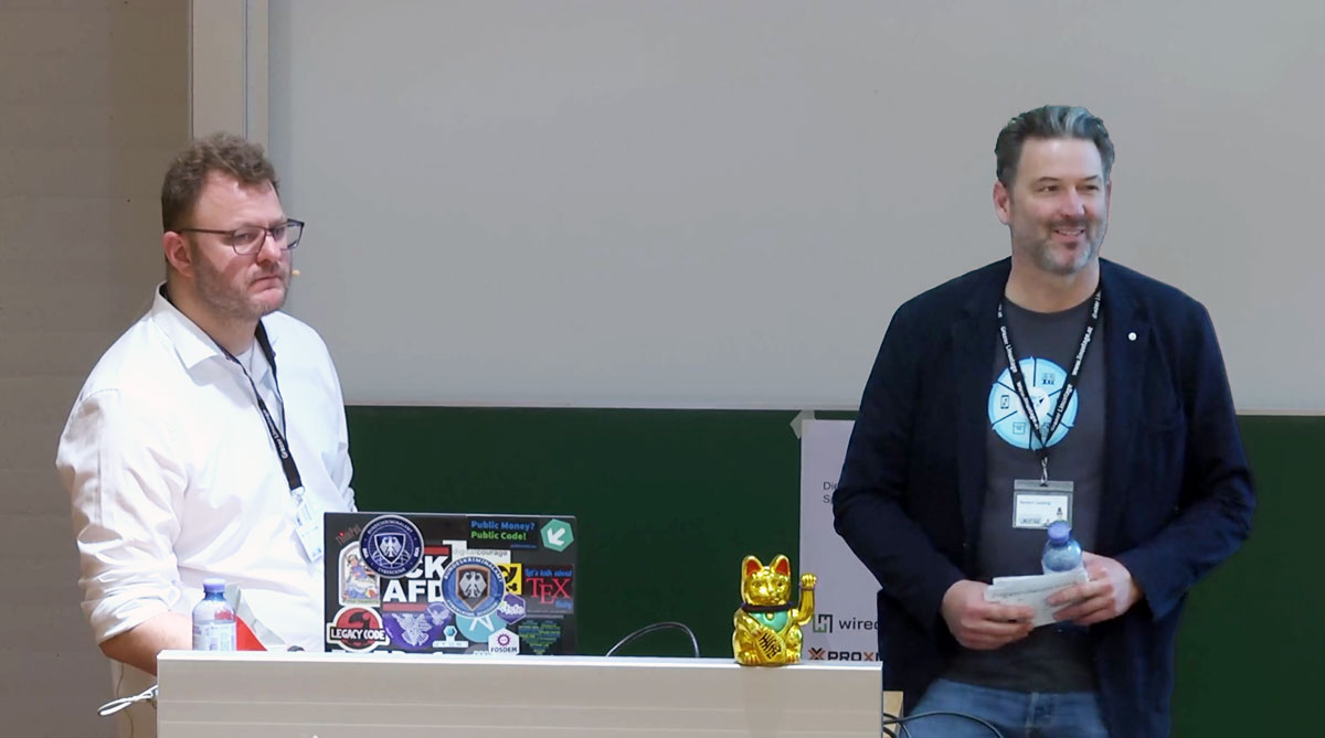 grommunio stellt neuen CTO vor: Michael Kromer und Norbert Lambing (CEO)